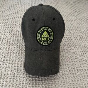 REI Dark Gray Cap with Green Logo